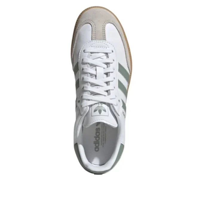 Adidas Samba OG “Cloud White Silver Green”