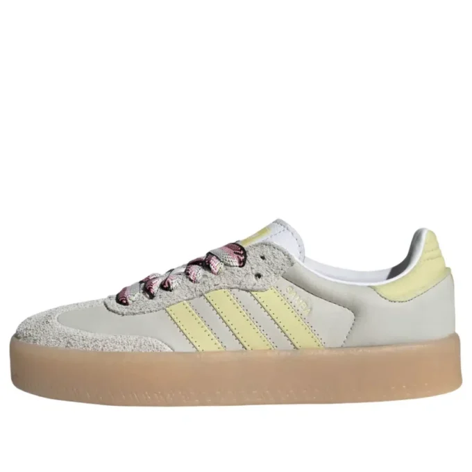 Adidas Samba “White Grey Powder Yellow”